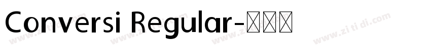 Conversi Regular字体转换